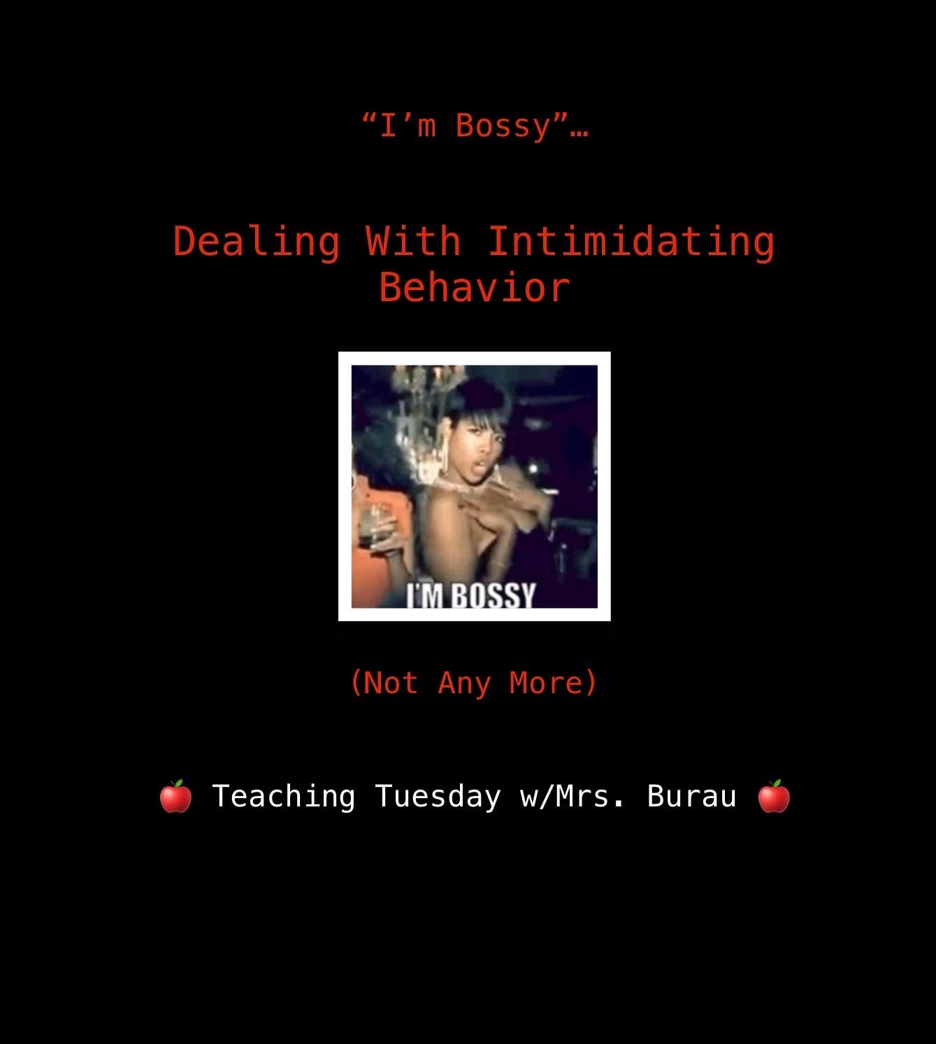 Dealing With Intimidating Behavior