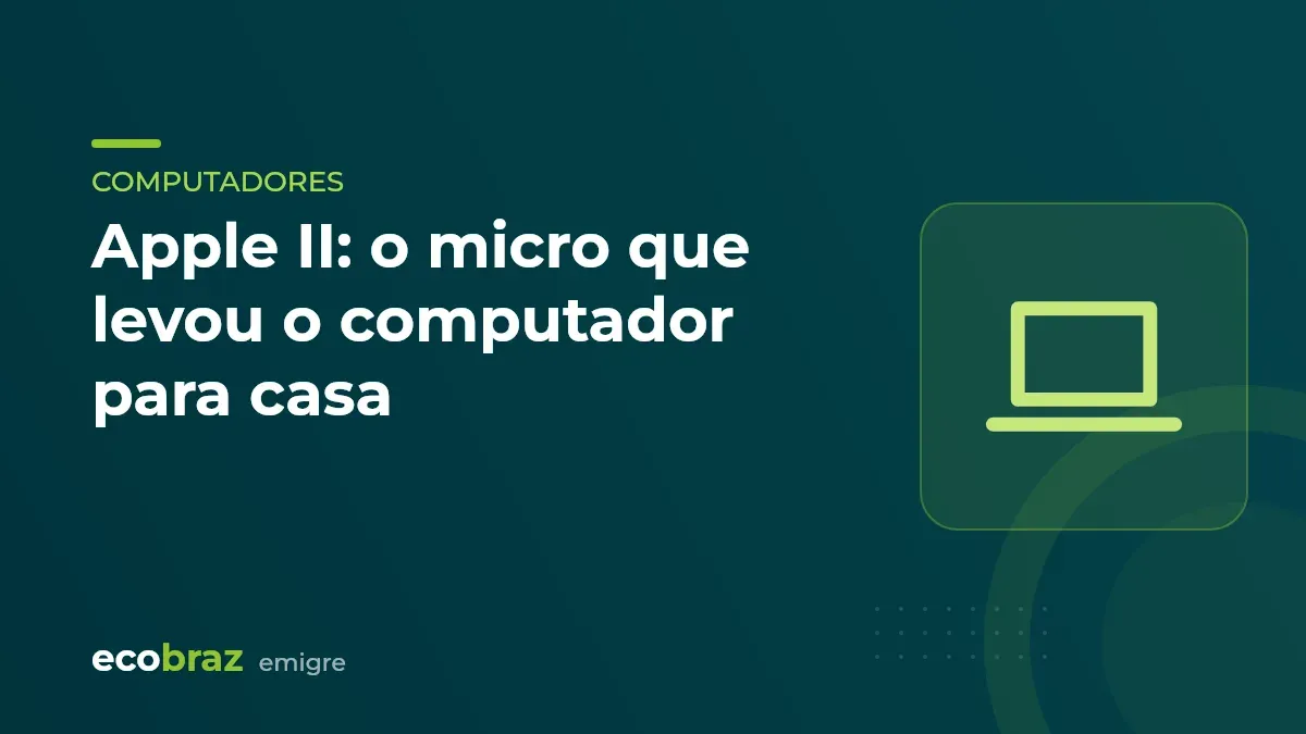 Capa ilustrada: Apple II: o micro que levou o computador para casa