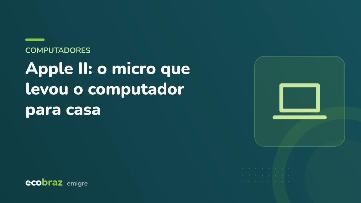 Capa ilustrada: Apple II: o micro que levou o computador para casa
