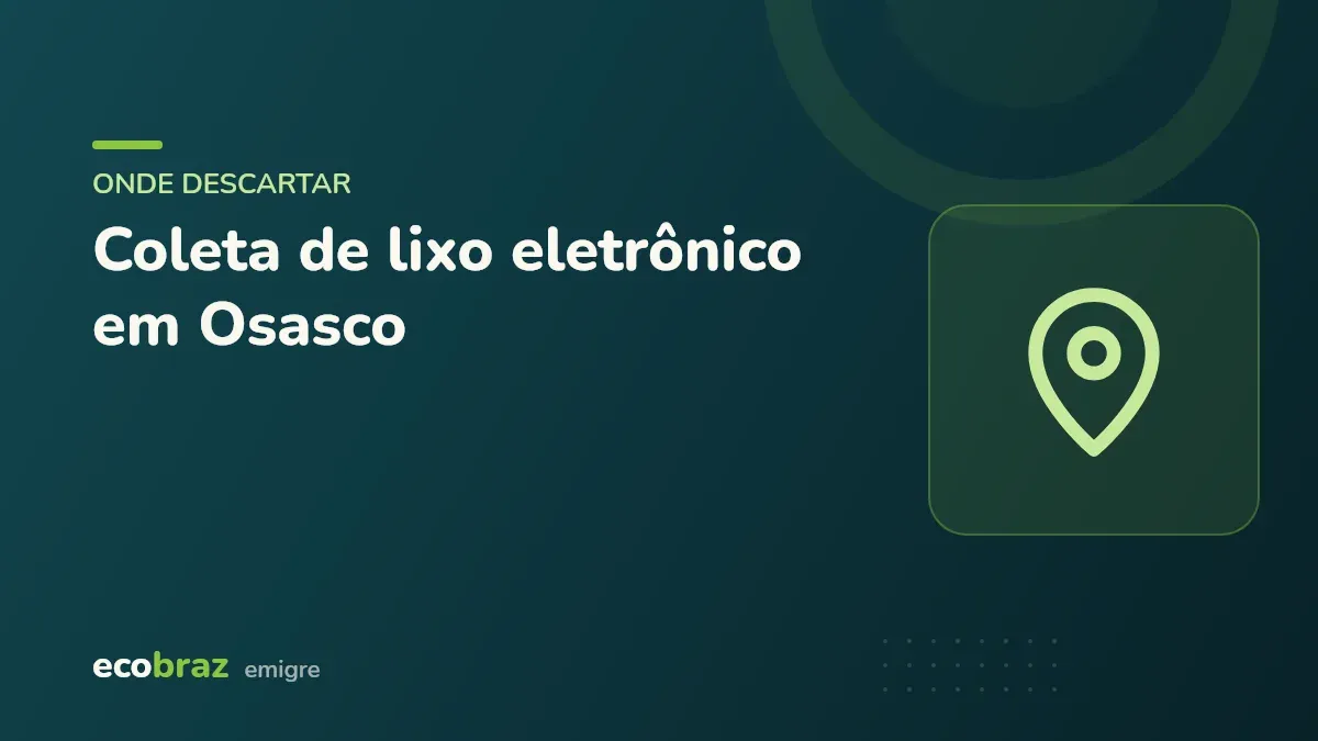 Capa ilustrada: Coleta de lixo eletrônico em Osasco