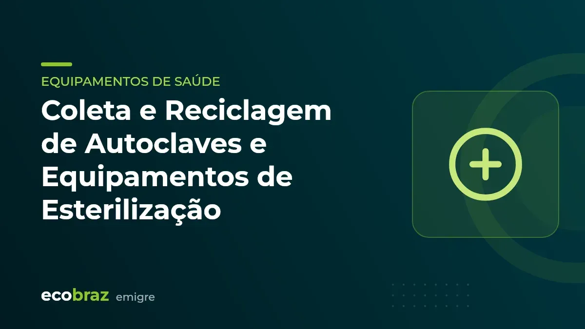 Capa ilustrada: Coleta e Reciclagem de Autoclaves e Equipamentos de Esterilização