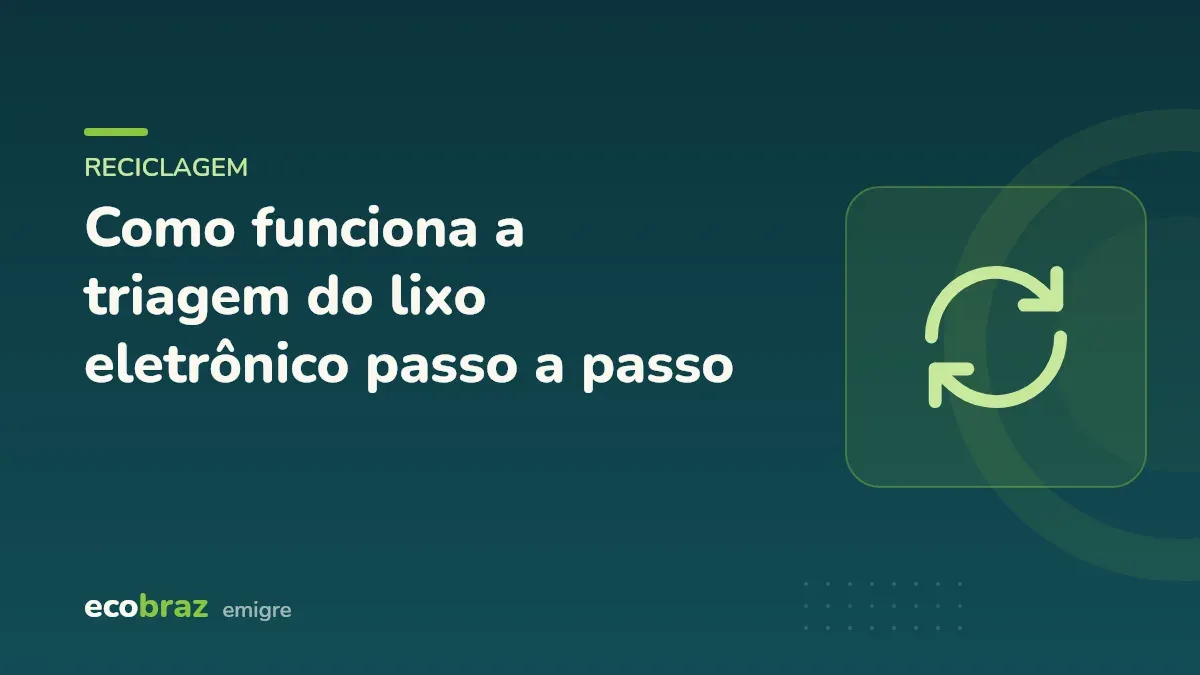 Capa ilustrada: Como funciona a triagem do lixo eletrônico passo a passo