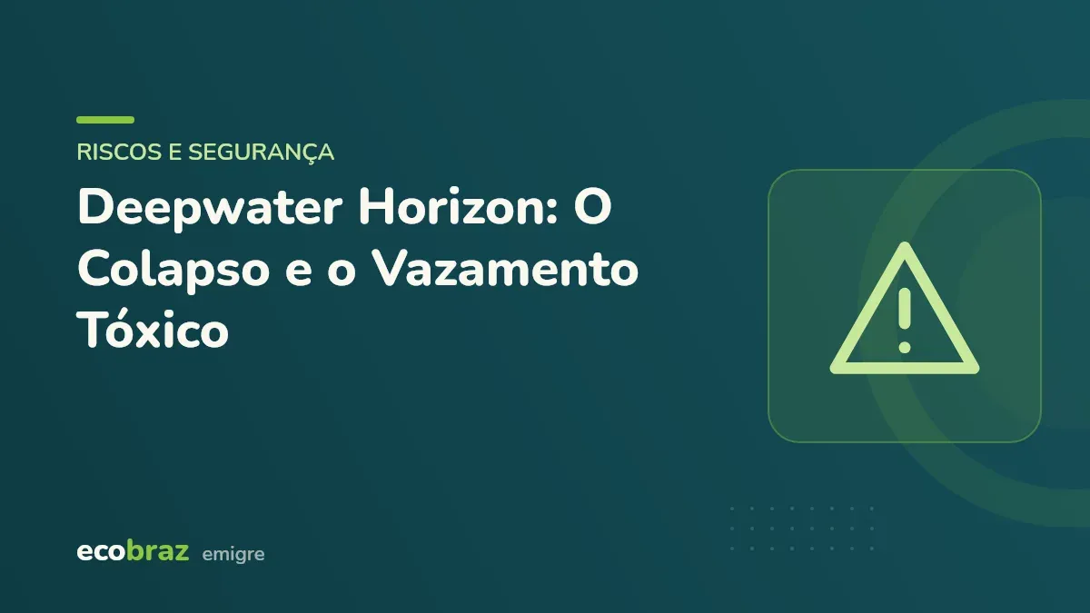 Capa ilustrada: Deepwater Horizon: O Colapso e o Vazamento Tóxico