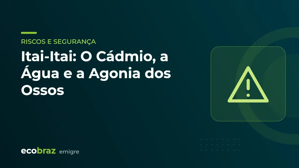 Capa ilustrada: Itai-Itai: O Cádmio, a Água e a Agonia dos Ossos