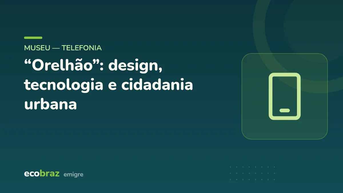 Capa ilustrada: “Orelhão”: design, tecnologia e cidadania urbana