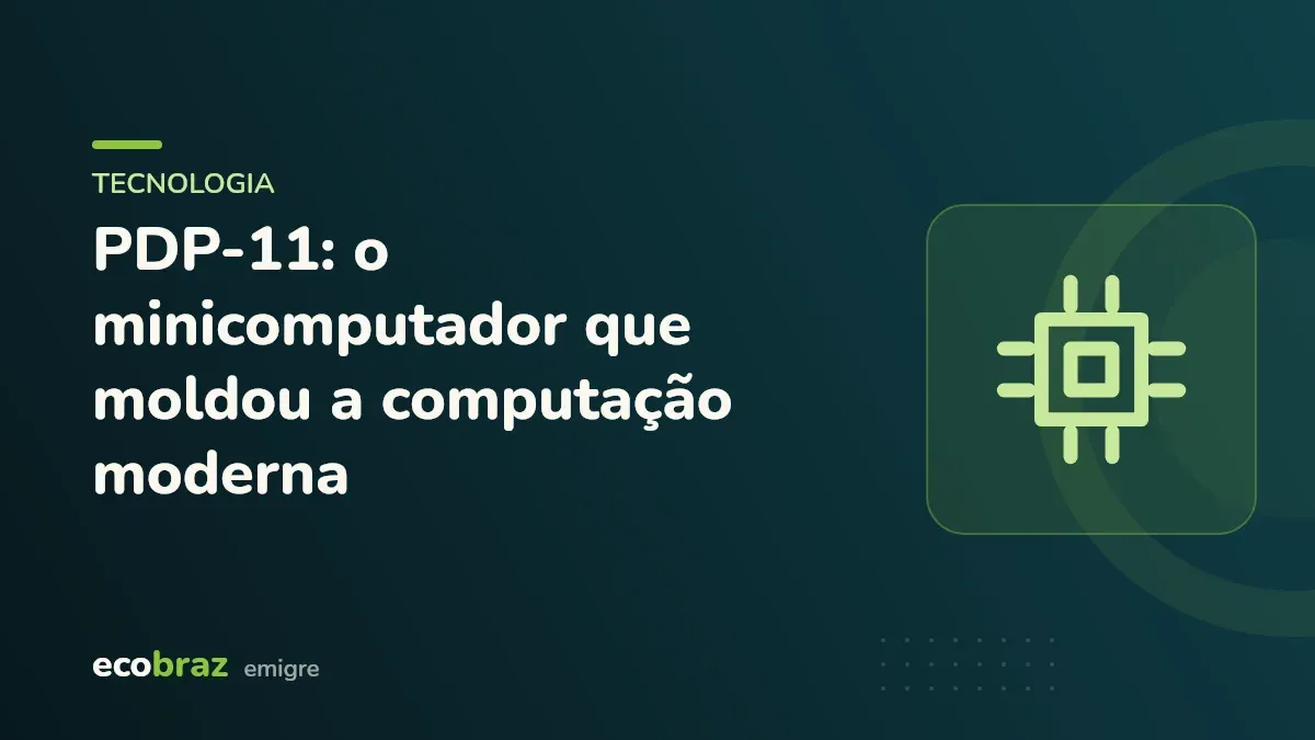 Capa ilustrada: PDP-11: o minicomputador que moldou a computação moderna