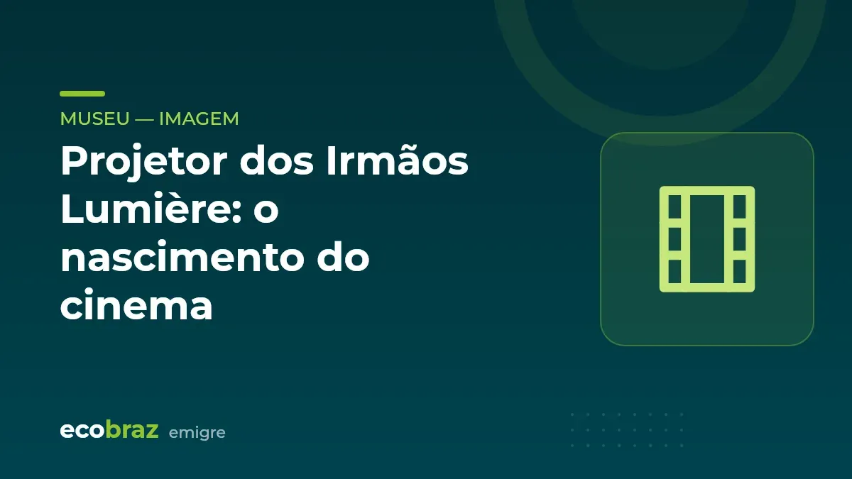 Capa ilustrada: Projetor dos Irmãos Lumière: o nascimento do cinema