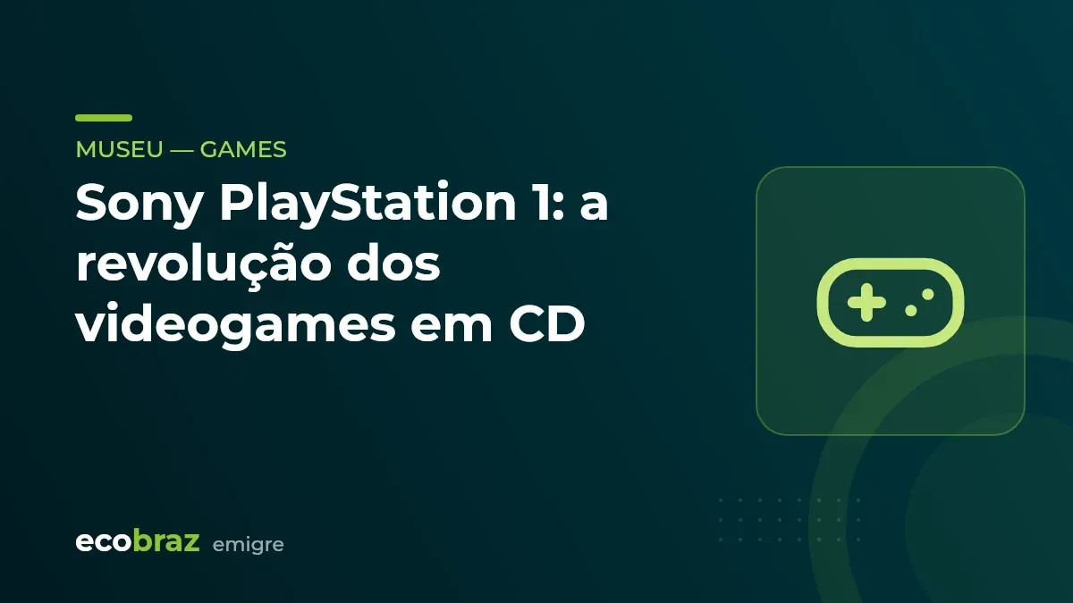 Capa ilustrada: Sony PlayStation 1: a revolução dos videogames em CD