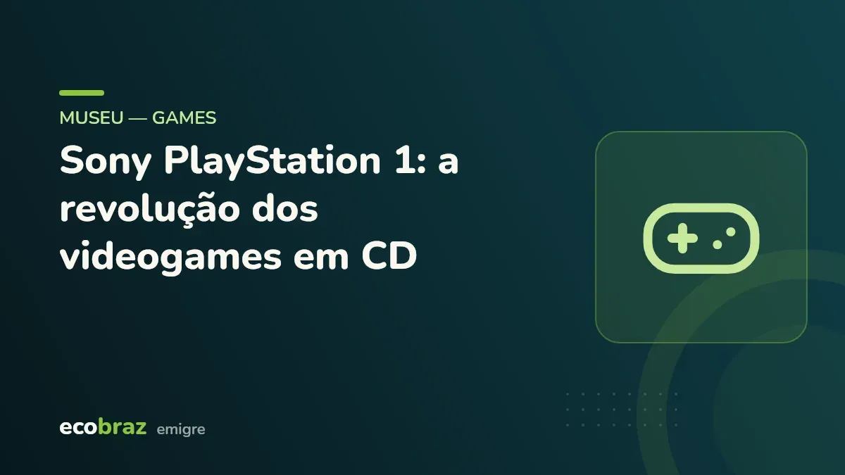 Capa ilustrada: Sony PlayStation 1: a revolução dos videogames em CD
