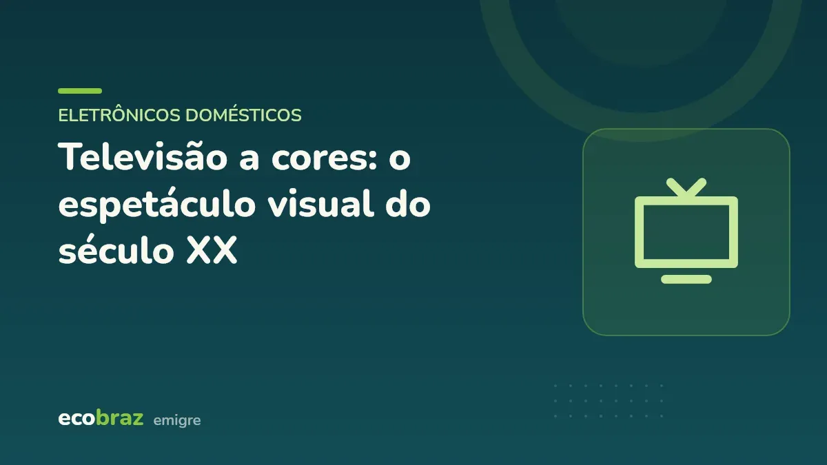Capa ilustrada: Televisão a cores: o espetáculo visual do século XX