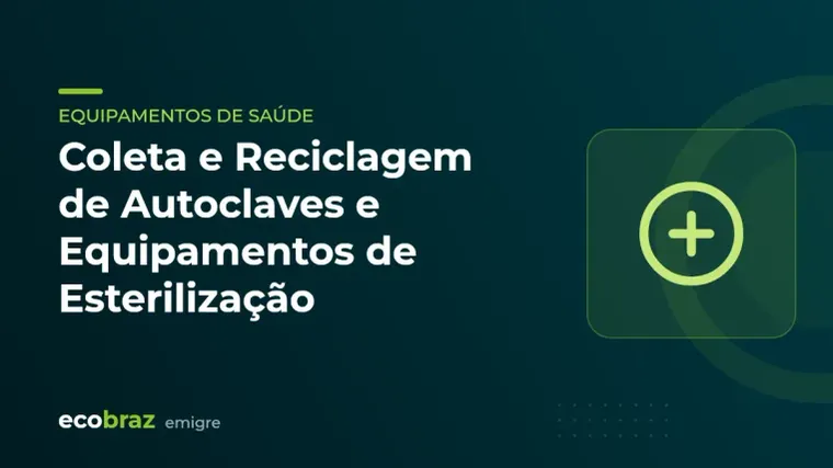 Capa ilustrada: Coleta e Reciclagem de Autoclaves e Equipamentos de Esterilização