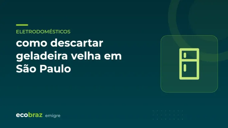 Capa ilustrada: como descartar geladeira velha em São Paulo