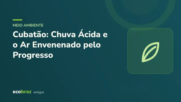 Capa ilustrada: Cubatão: Chuva Ácida e o Ar Envenenado pelo Progresso
