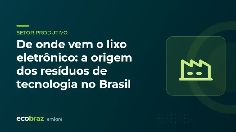 Capa ilustrada: De onde vem o lixo eletrônico: a origem dos resíduos de tecnologia no Brasil
