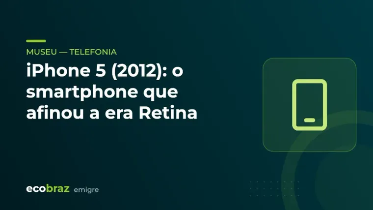 Capa ilustrada: iPhone 5 (2012): o smartphone que afinou a era Retina