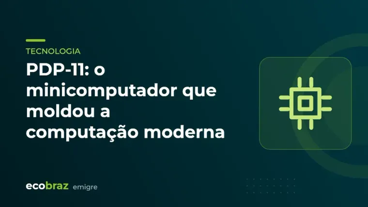 Capa ilustrada: PDP-11: o minicomputador que moldou a computação moderna