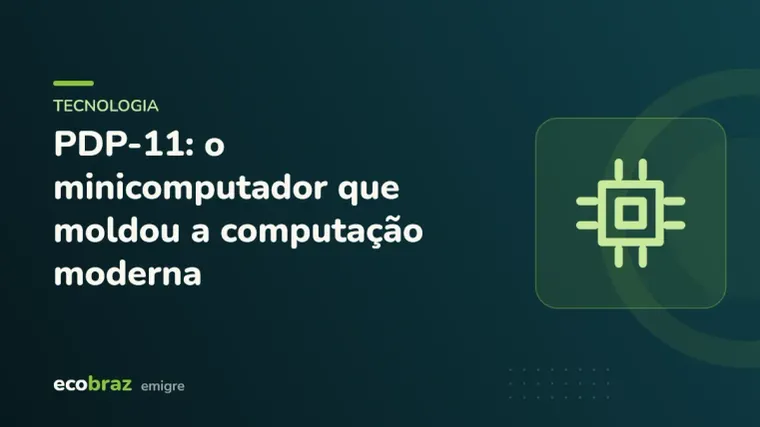 Capa ilustrada: PDP-11: o minicomputador que moldou a computação moderna