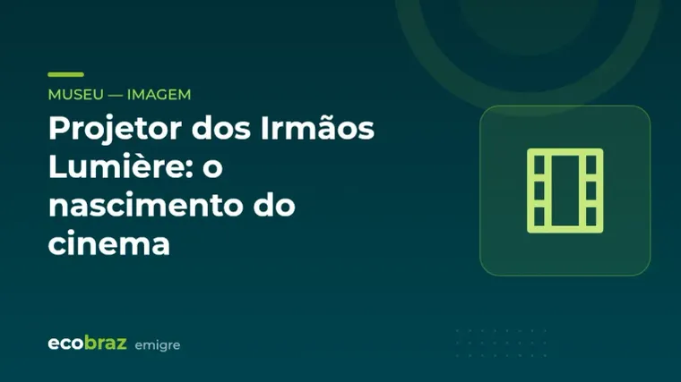 Capa ilustrada: Projetor dos Irmãos Lumière: o nascimento do cinema