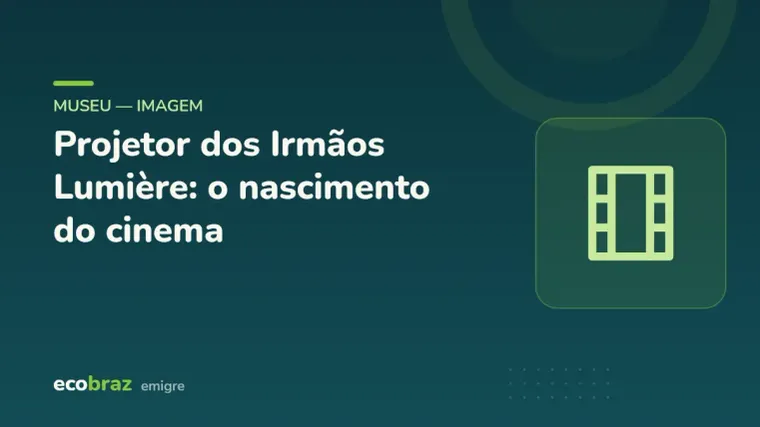 Capa ilustrada: Projetor dos Irmãos Lumière: o nascimento do cinema