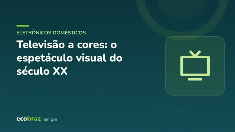 Capa ilustrada: Televisão a cores: o espetáculo visual do século XX