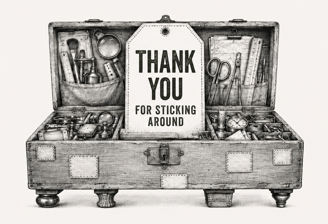 Thank You For "Sticking" Around