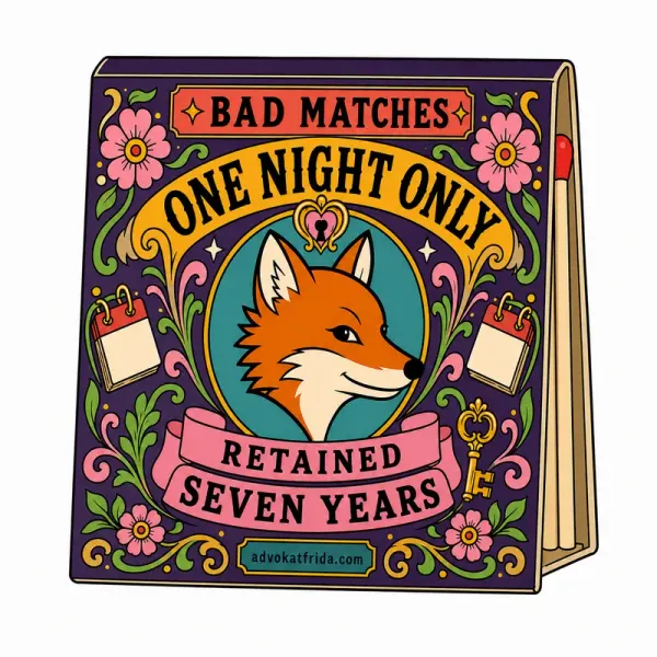 One Night Only / Retained Seven Years — Bad Matches sticker preview