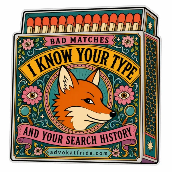 I Know Your Type / And Your Search History — Bad Matches sticker preview