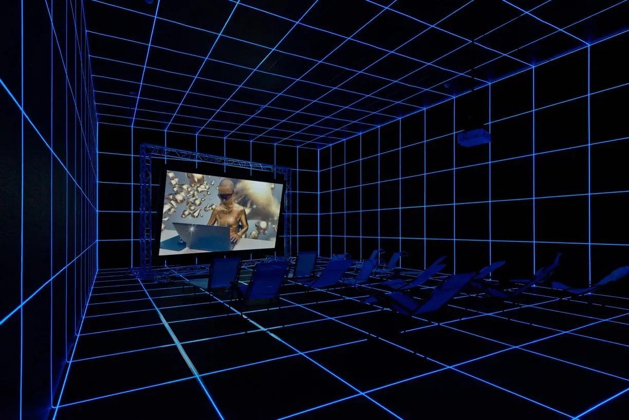 Factory in the Sun video installation by Hito Steyerl