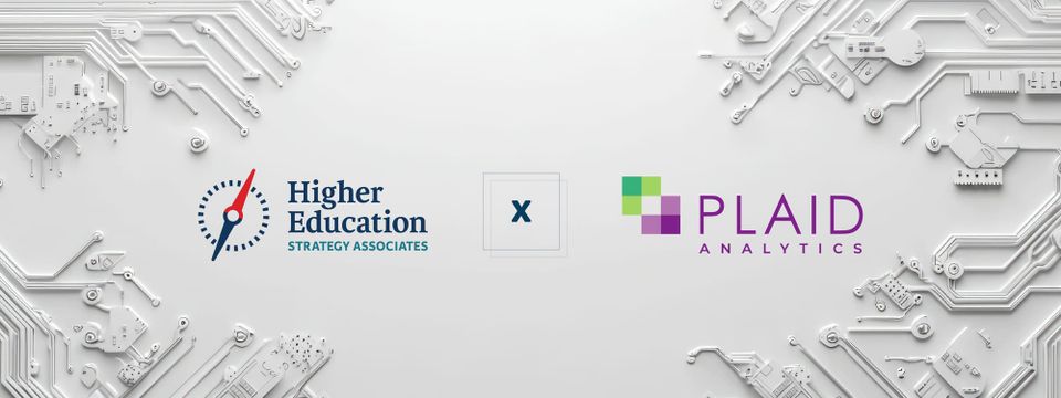 Higher Education Strategy Associates and Plaid Analytics partnership logo