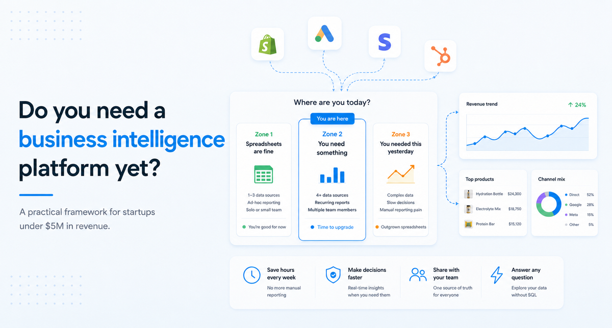 Do You Actually Need BI? A Decision Framework for Startups Under $5M