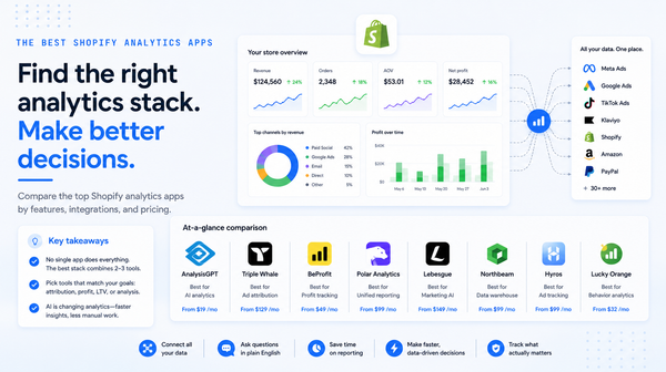 8 Best Shopify Analytics Apps for Store Owners Who Want Answers, Not Dashboards