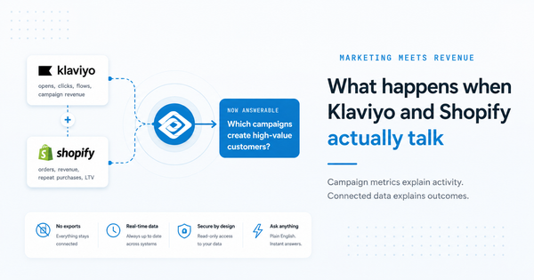 Klaviyo Connection is Live: Bring Your Marketing Data Into the Conversation