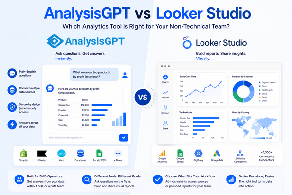 AnalysisGPT vs Looker Studio for Non-Technical Analytics Teams