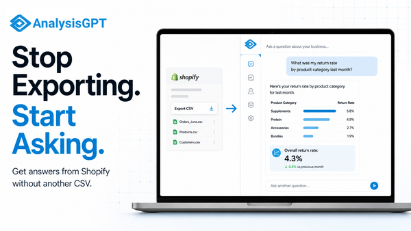 How to Get Answers From Shopify Without Exporting Another CSV