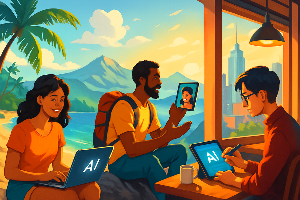 Nomadic Intelligence: How AI Empowers Digital Nomads