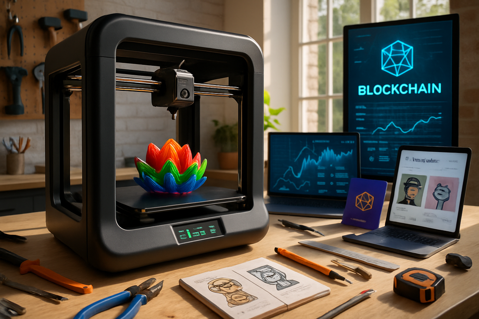 How Blockchain and 3D Printing Will Disrupt Home Manufacturing and Personal Commerce by 2030