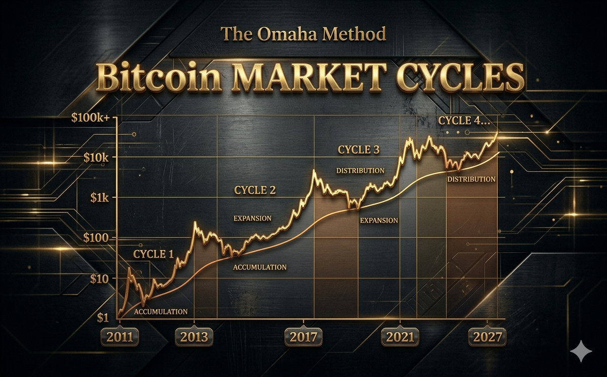Bitcoin market cycles — the four phases, the halving clock, and where we are now
