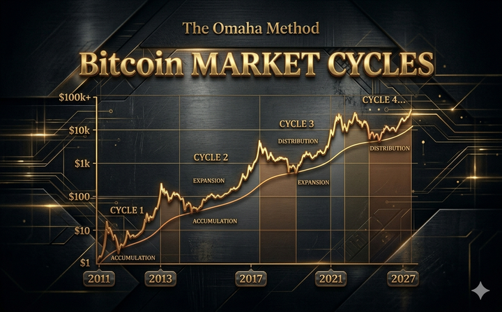Bitcoin market cycles — the four phases, the halving clock, and where we are now