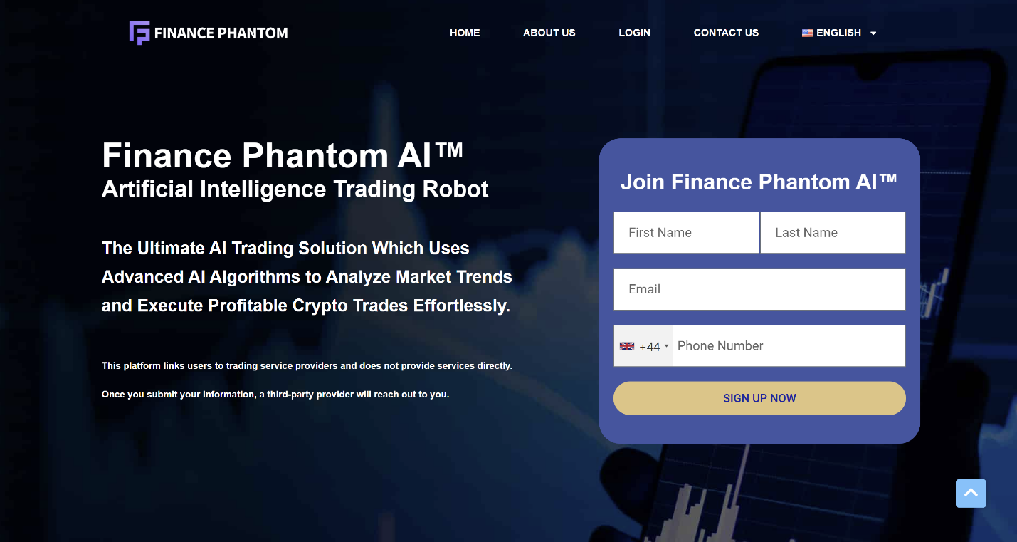 Finance Phantom website&nbsp;