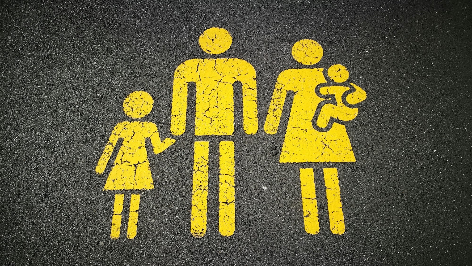 yellow family sign