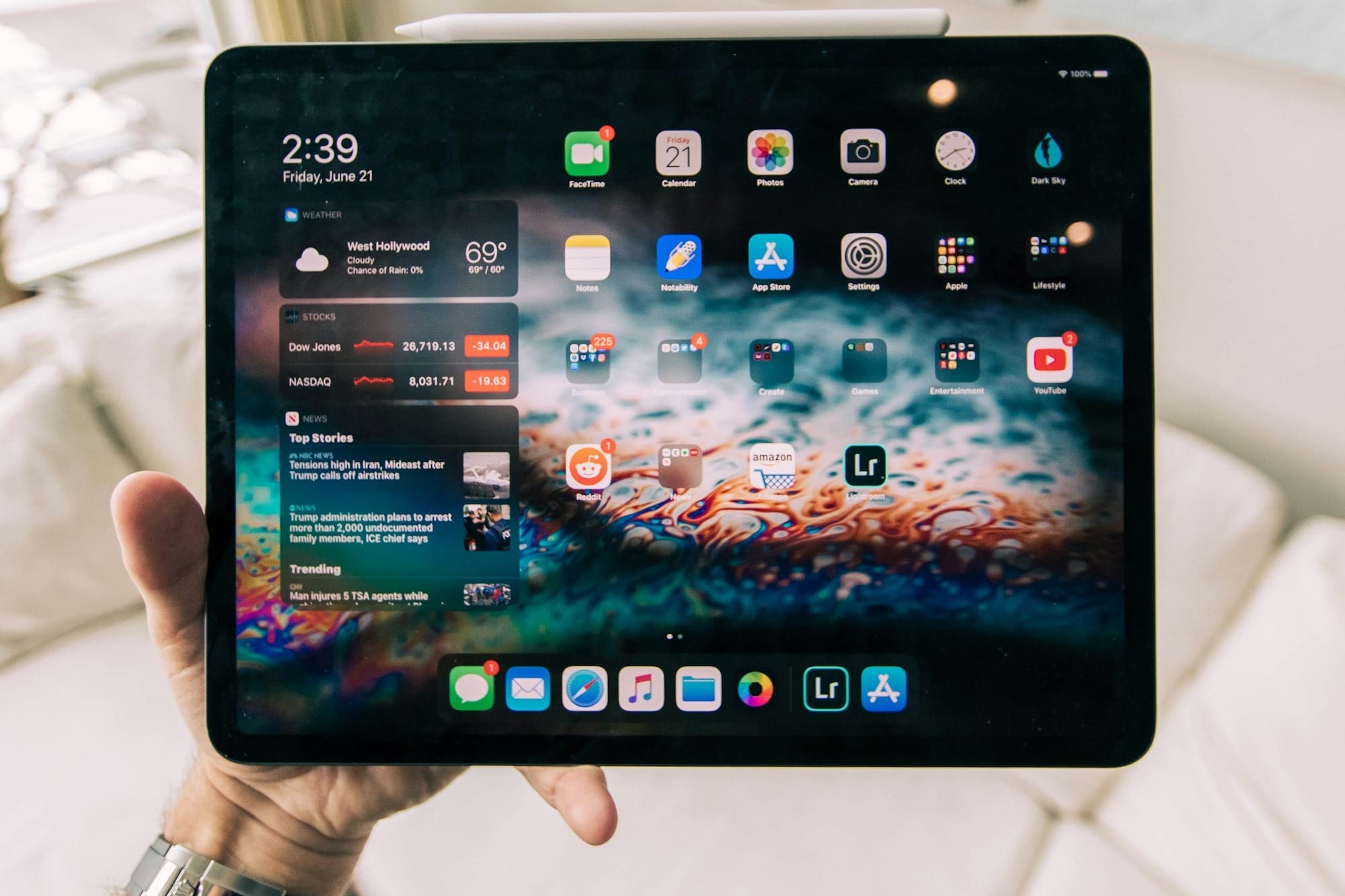 black iPad