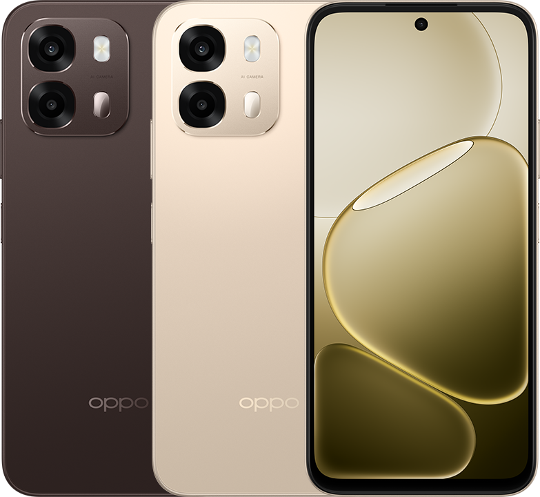 OPPO A6 Pro 5G comes in Aurora Gold and Cappuccino Brown colour options.