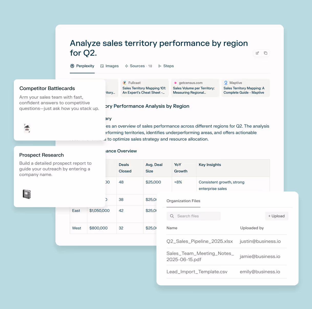 Perplexity Enterprise interface 