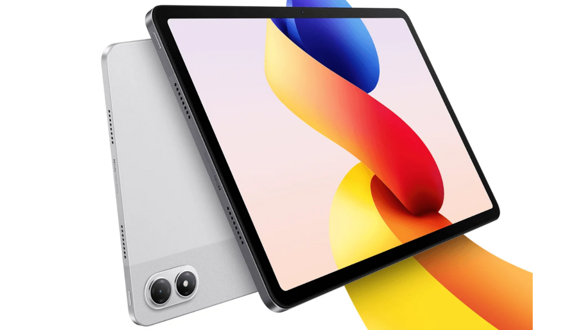 Redmi Pad 2 Pro front view and back view featuring a single camera unit on the back