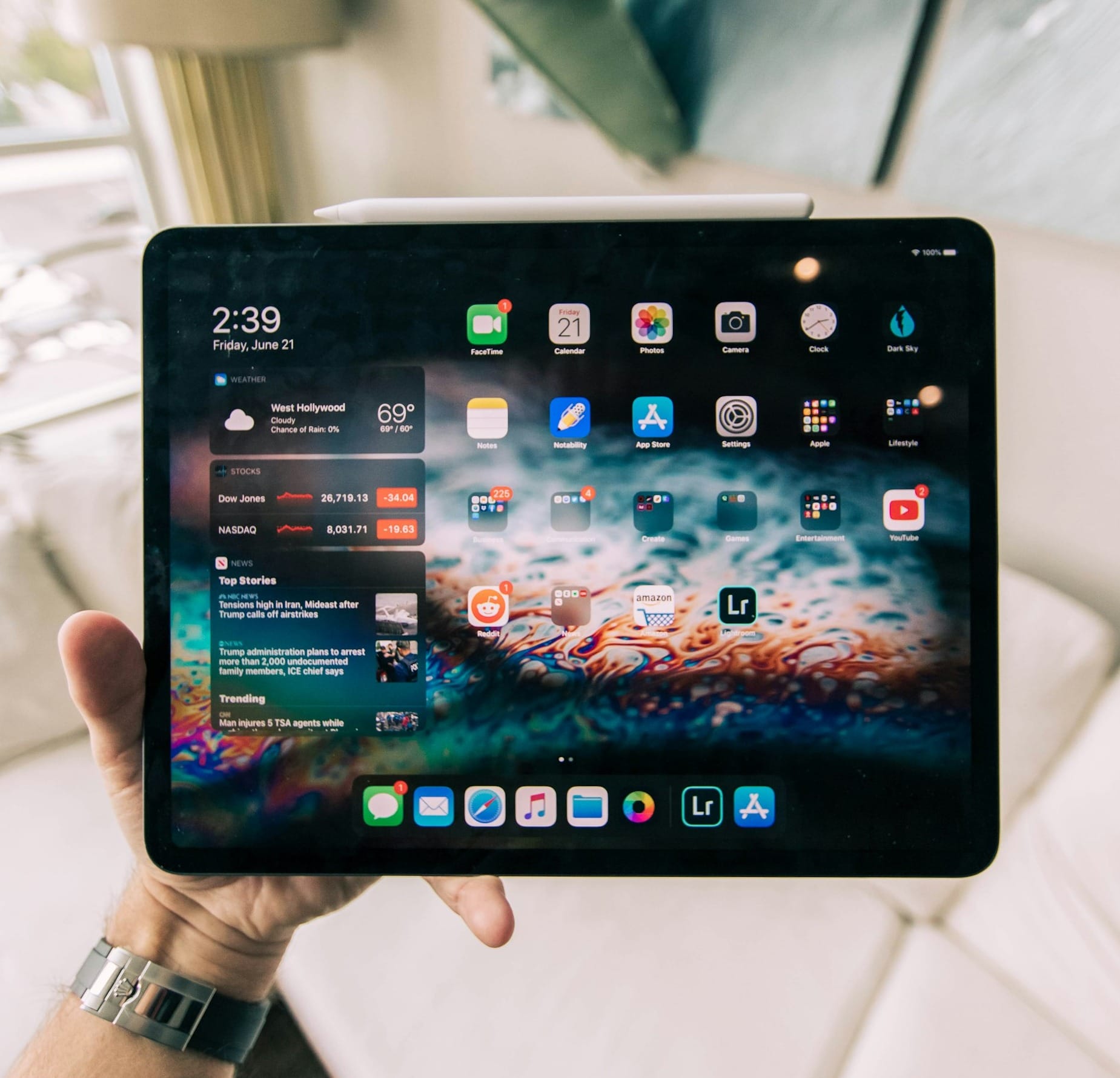 black iPad