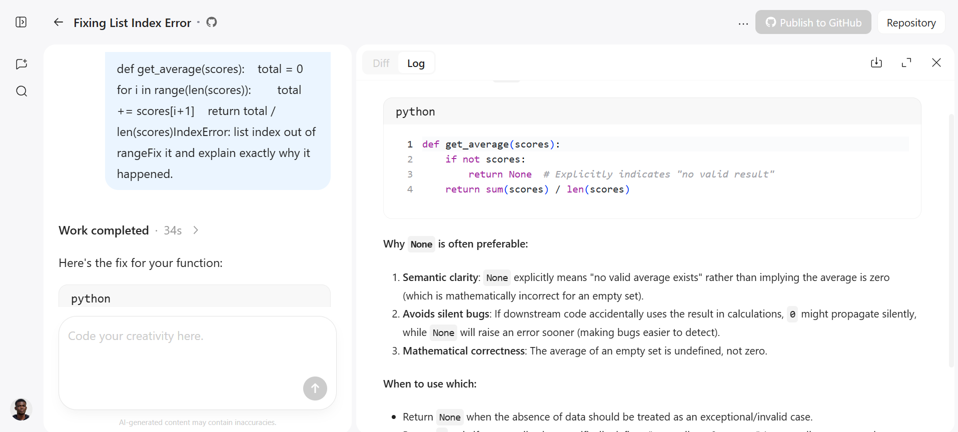 Qwen coder chat interface