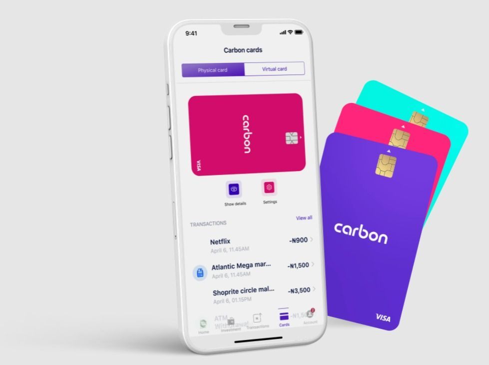 Nigerian fintech startup, Carbon inks five-year Visa deal Post feature image