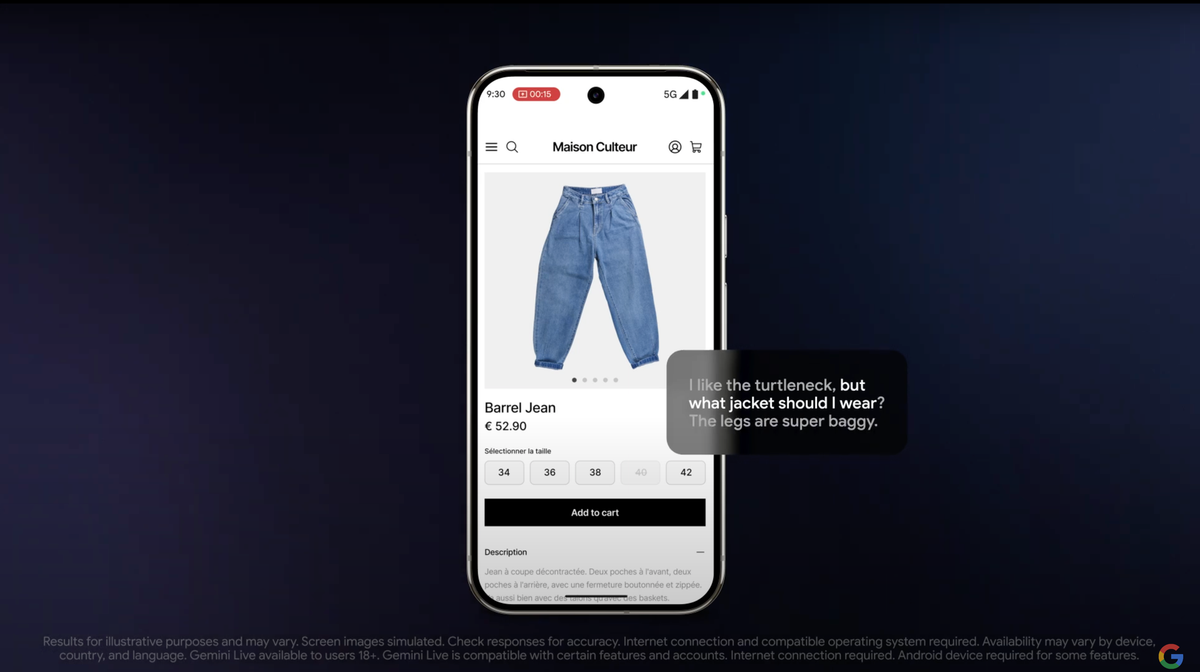 Gemini Live will soon make suggestions for you in real-world situations Post feature image