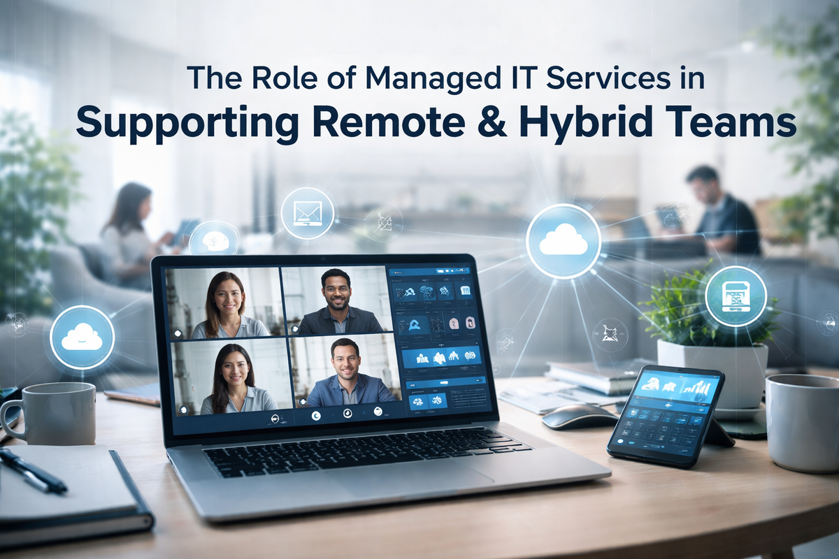 The Role of Managed IT Services in Supporting Remote & Hybrid Teams Post feature image