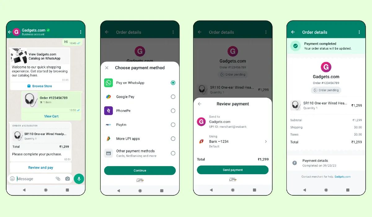 WhatsApp launches in-app payment services for Indian businesses Post image